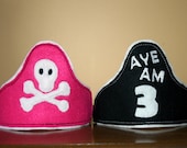 Pirate hat party hat, dress up pretend play   buy more as party favors and save