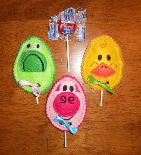 Easter  lollipop covers   easter basket filler, treats, party favors