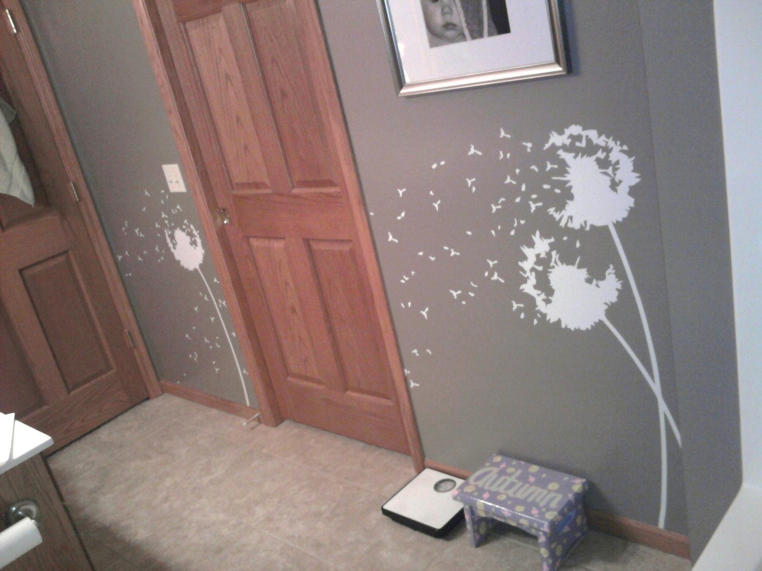 Blowing Dandelions Wall Decal  - Living Room Vinyl Wall Art Sticker Decal - Nursery Bedroom Wall Decor Sticker - HT102B