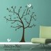 Tree Wall Decal Sticker - Classic Simple Tree with Birds - Vinyl Wall Art Sticker Decal - CT104A