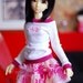 Cozy ballerina pink flowery set for slim mini MSD BJD dolls
