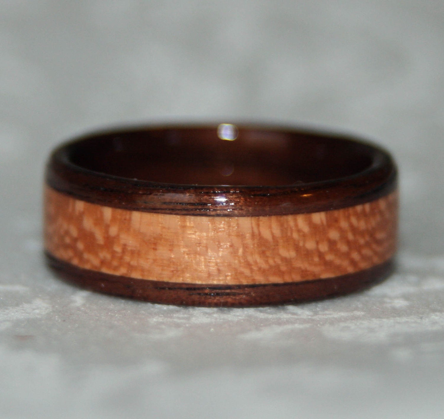 Custom Wooden Ring with Inlay (Bent Wood Method)