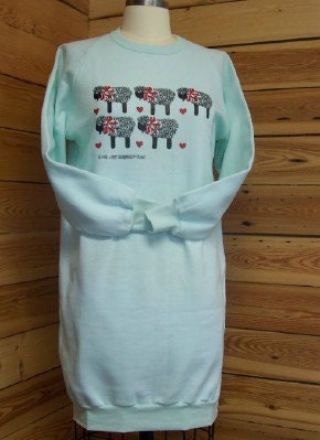 Sheep Long Sweat Shirt in size Small