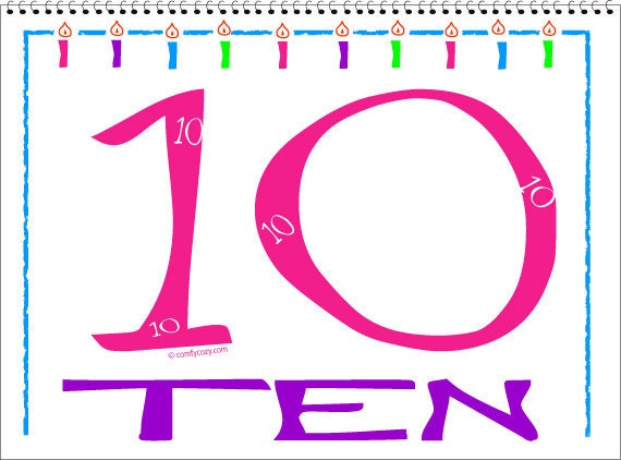 10 Years Old GIRLS Keepsake Photo/Sticker Calendars Il_170x135