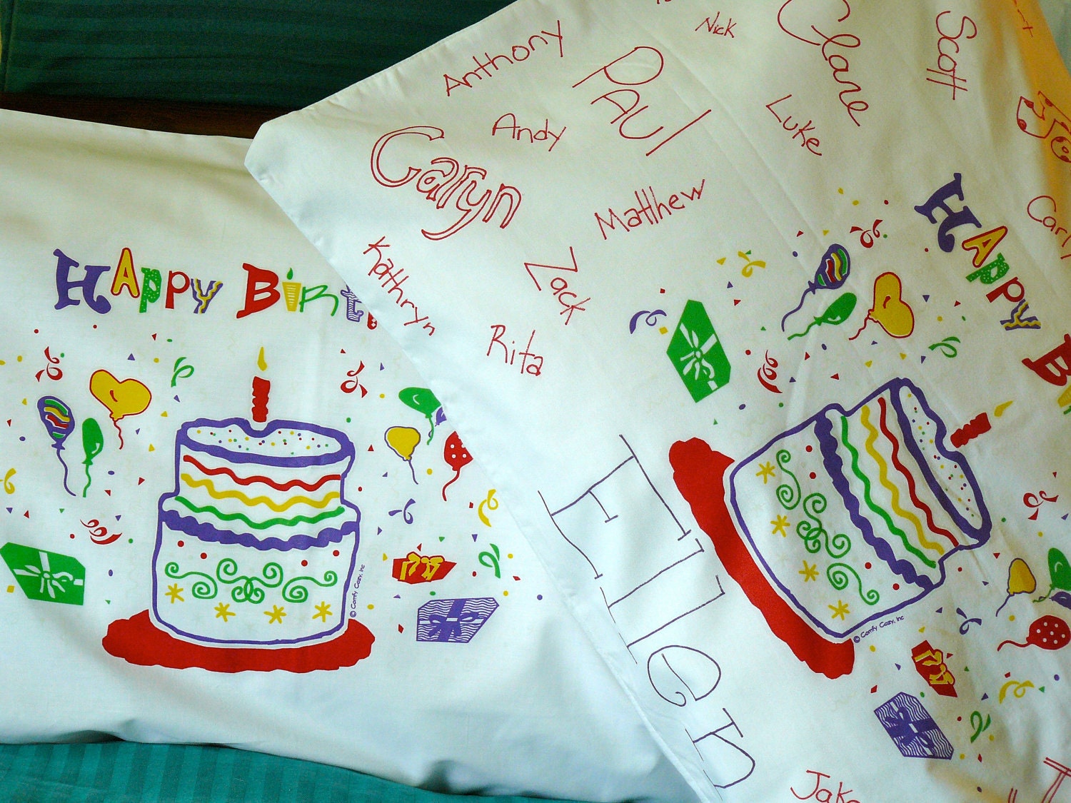 Happy Birthday Pillowcase Glow in the Dark pillowcase
