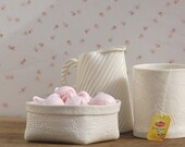 Porcelain basket (small bowl). Contemporary ceramic tableware service.Design by Wapa Studio.