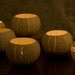 Porcelain Tea light Delight. Candle Holder N.2. Ceramic urchin. Designed and crafted by Wapa Studio.