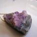 ONE OF A KIND--Natural Purple Fluorite Druzy Pendant