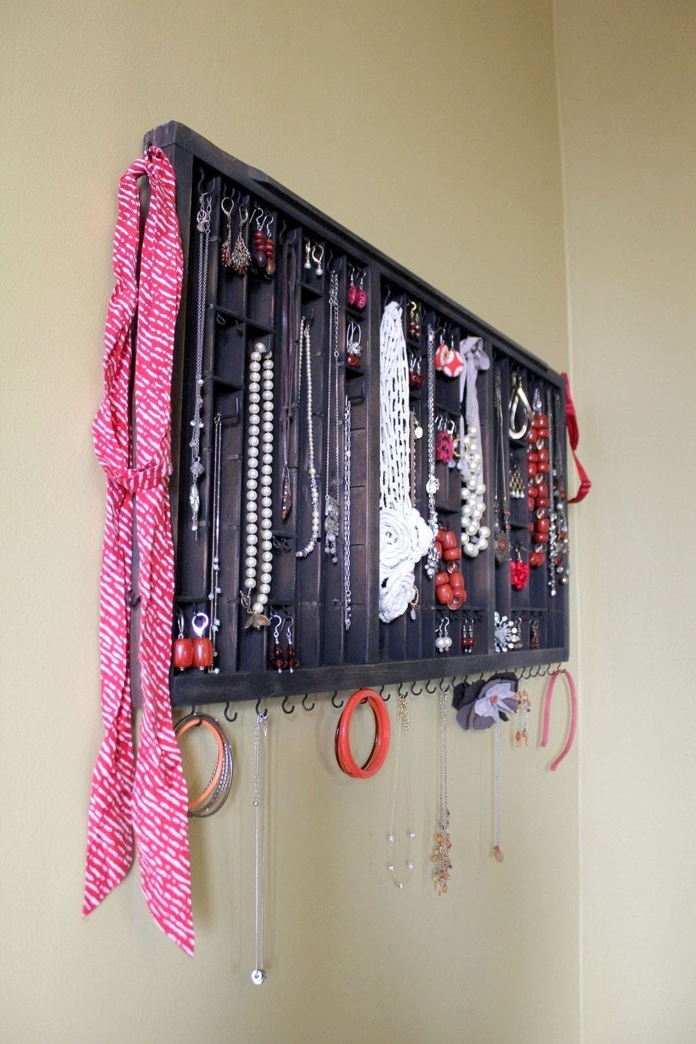 Jewelry organizer, jewelry storage, jewelry display, jewelry holder, Jewelry cabinet, Jewelry closet..... Handmade by Bluebirdheaven
