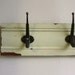 Vintage Green Distressed Coat Rack