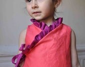PDF pattern -Ruffled kimono dress - 12m up to 4T- Easy sewing -
