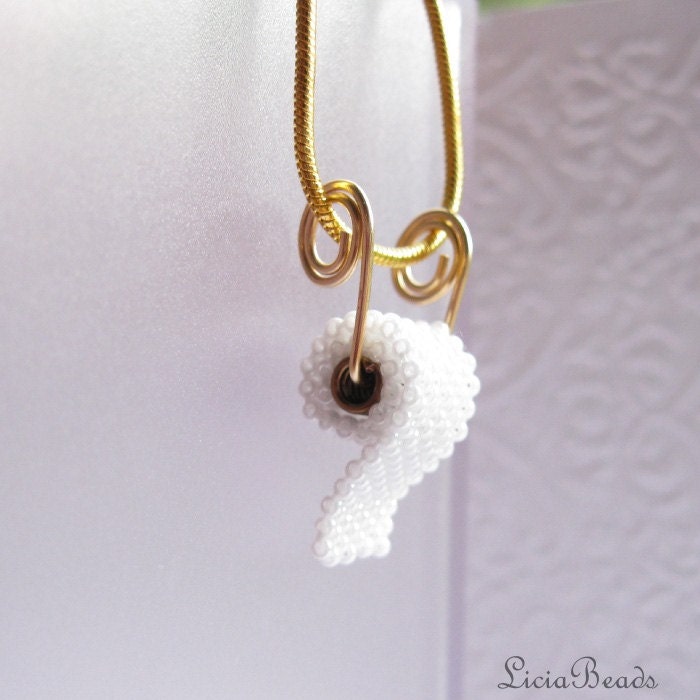 Toilet Paper on your neck, gold plated necklace, allow 2-3 weeks before shipping