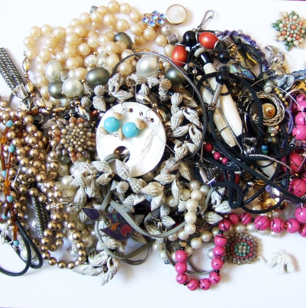 Enormous pile of jewelry for recycling