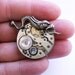Steampunk gargoyle brooch