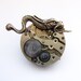 Steampunk gargoyle brooch