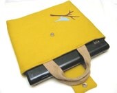 Mustard Bird Laptop Sleeve/Bag