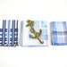 Vintage Mens Handkerchiefs Nautical Plaid