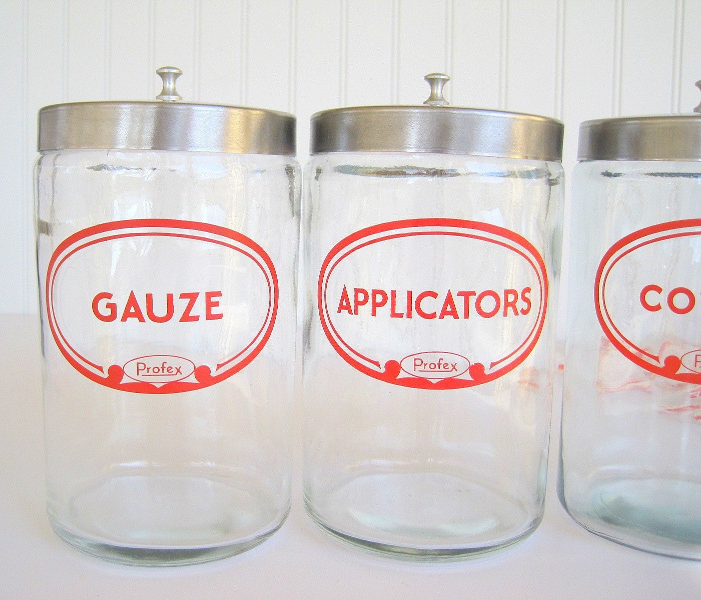 Vintage Laboratory Medical Supply Apothecary Jar by BirdinHandVTG