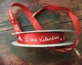 Vintage Valentines Day Ribbon - 4 yards