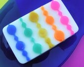 Rainbow Soap - Chocolate Rasperry Truffle Soap - Chocolate Soap - Colorful Soap - Natural Soap