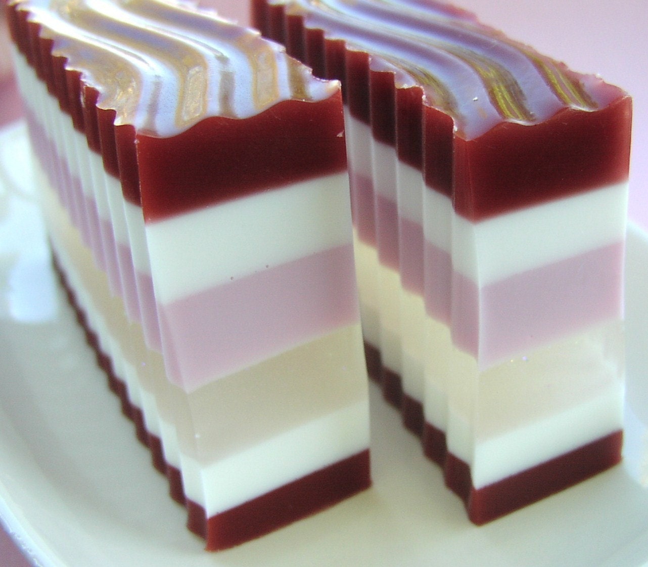 Candy Cane Ruffle Soap 
