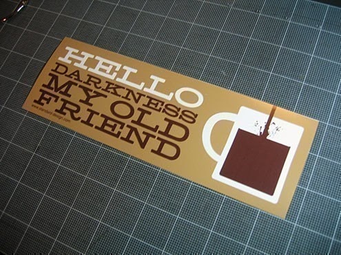 3 pack - Hello Darkness, My Old Friend vinyl bumper stickers
