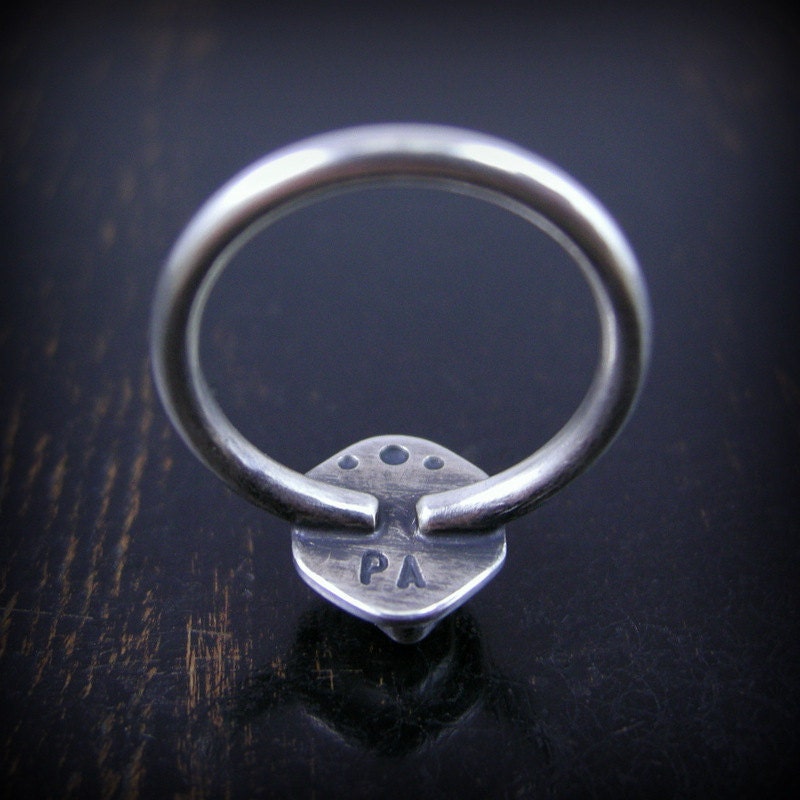 Real little Herkimer Diamond Made to Order ring sterling silver custom sizes