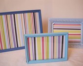 The Blues, Set of 3 Metal Picture Frames