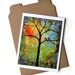 Sunshine 8X10 Art Print Tree, Bluebirds, Love Birds, Bright, Cheerful, Romantic
