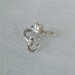 Vintage Sterling Silver Skeleton Key Bypass Spoon Ring dmfsparkles