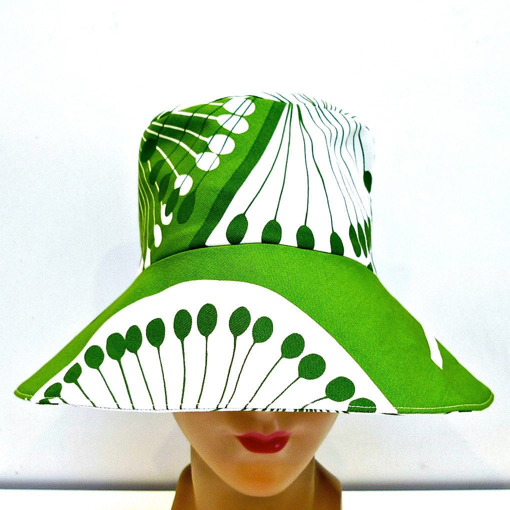 Women's Retro Sun Hat - Made to Order in Your Size