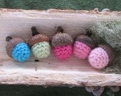 Wee Little Acorns PDF CROCHET PATTERN Handmade Luxury Fiber Amigurumis & Patterns