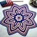 Patriotic Americana Tapestry Crochet Thread Art Doily Reserved Listing for Paula19403