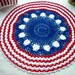 Patriotic Americana Crochet Thread Art Doily
