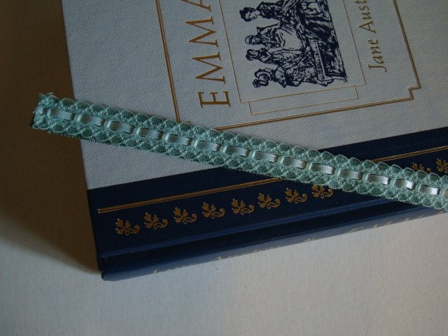 Ribbon N Lace Bookmark - Mint Green
