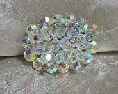 Vintage Crystal Rhinestone Brooch Exquisite