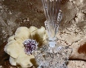 Vintage Art Deco Cut Crystal Perfume Bottle
