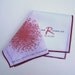 Personalized wedding handkerchief with dandelion, custom quote and monogram for bride, mother of bride or groom