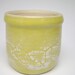 Pottery Planter pot for succulents handmade cactus planter Yellow ceramic planter 4 x 4 B-2 Free Shipping
