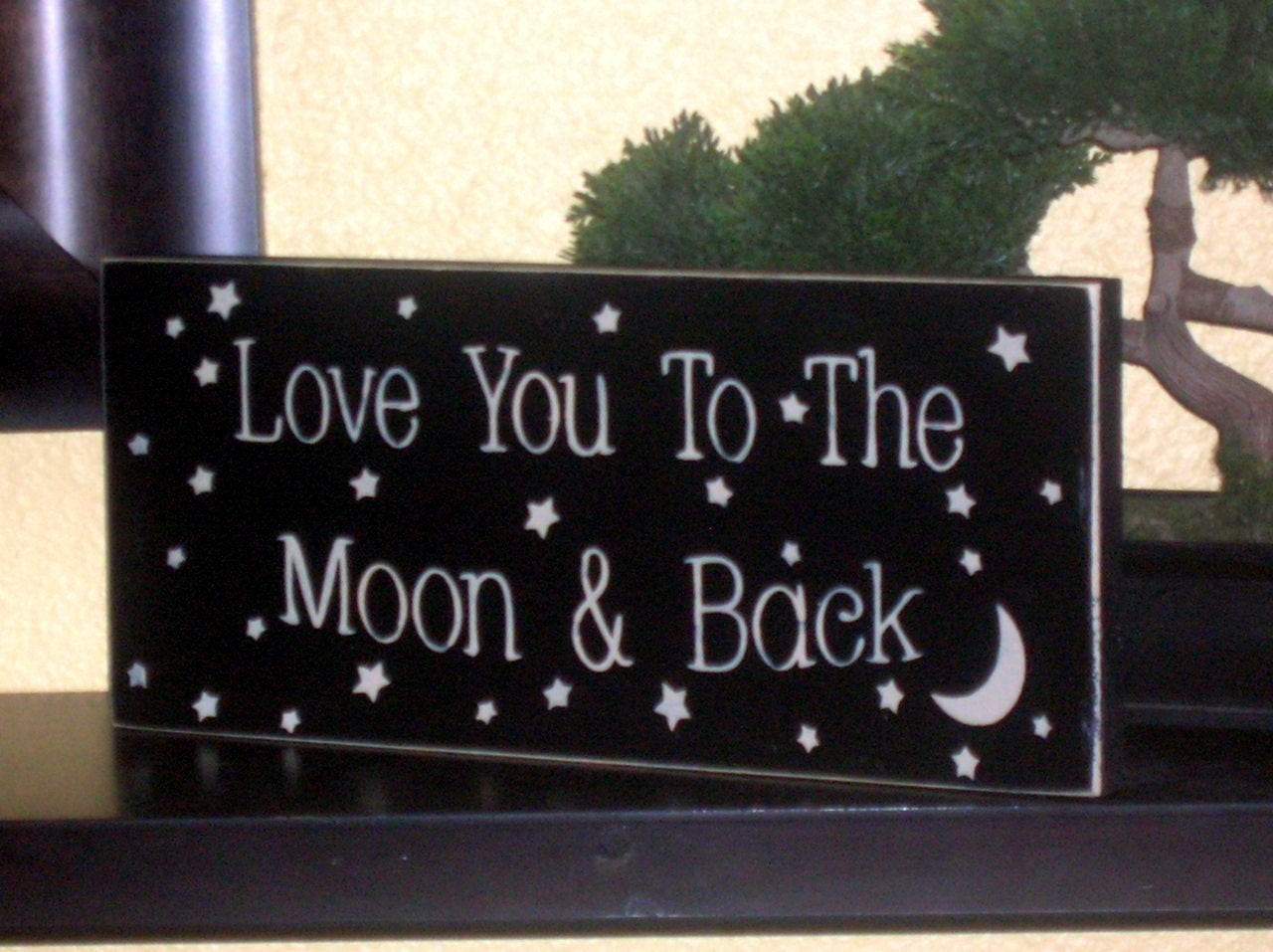 Love You To The Moon And Back Wood Sign Nursery Wall Hanging Wooden sign