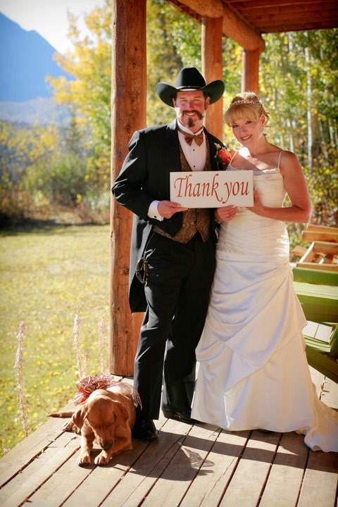 Custom Wedding Thank You Wood Sign