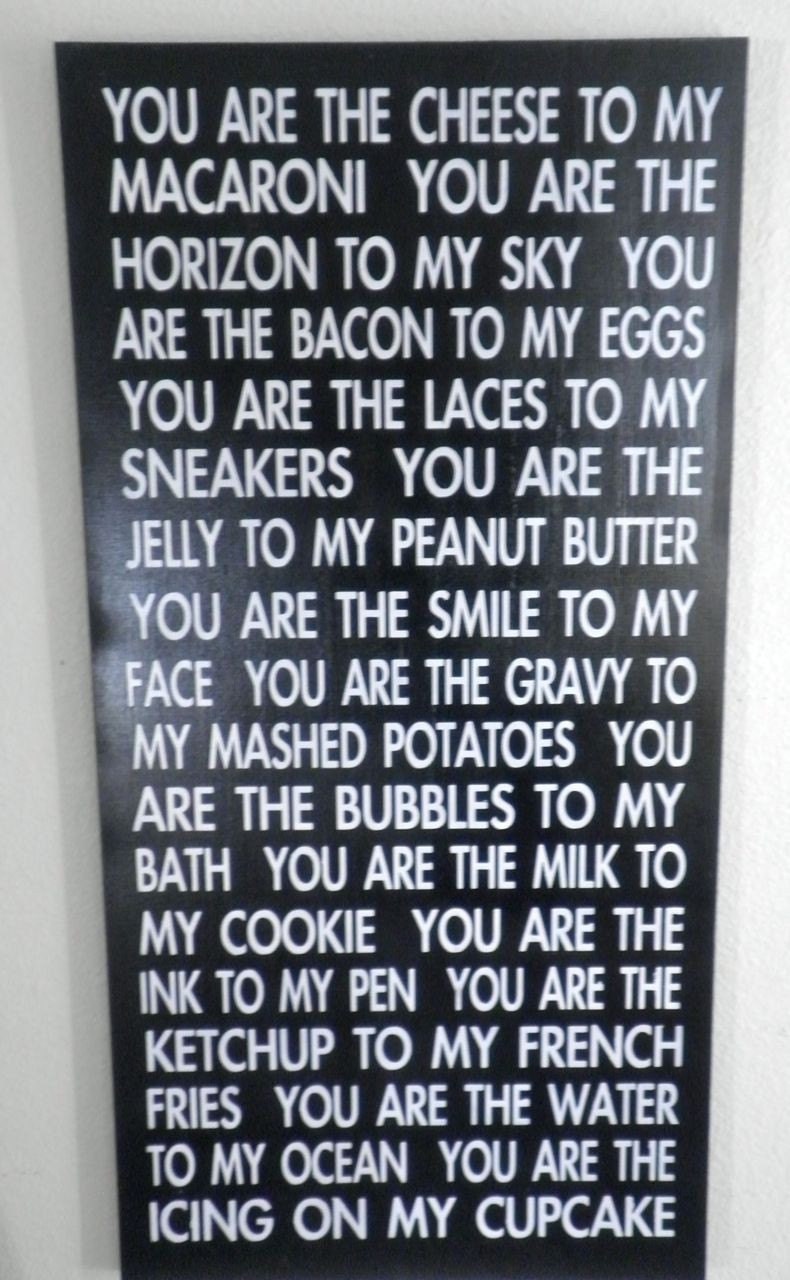 You are the cheese to my macaroni wood typograpy sign wall hanging