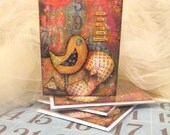 A New Day All Occassion Card 4 Pack by mixed media artist June Pfaff Daley