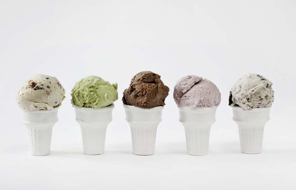 50% off SECOND SALE - 1 SET of porcelain sugar cones