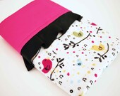 ADDIE mini BABY BLANKET....colorful aviary minky print with satin and handmade soft, soothing ruffles. Great baby shower gift