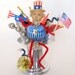 SALE Vintage July 4th Decoration Uncle Sam Spun Cotton Patriotic