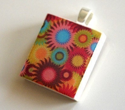 Scrabble Tile Pendant - SUNNY DAZE - Buy 2 Pendants Get 1 FREE