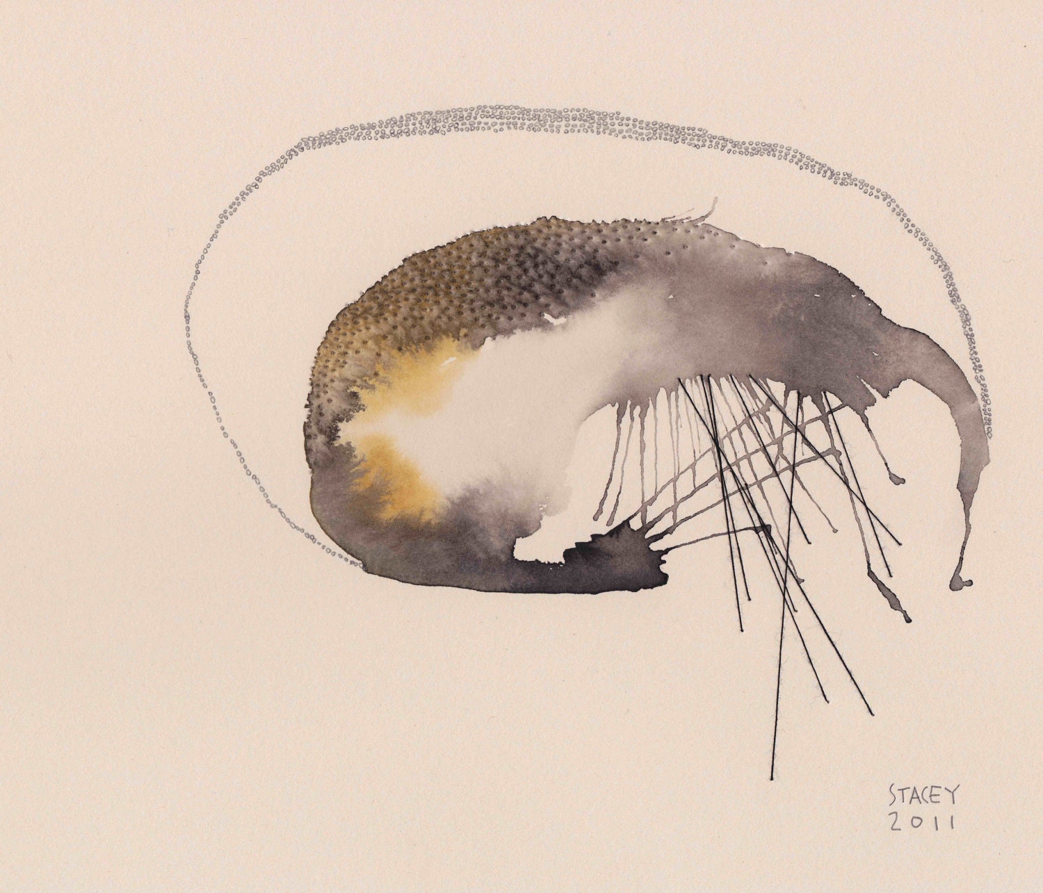 Original 'Sea Urchin' abstract