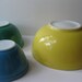 Vintage Classic Primary Pyrex Bowls Set of Three