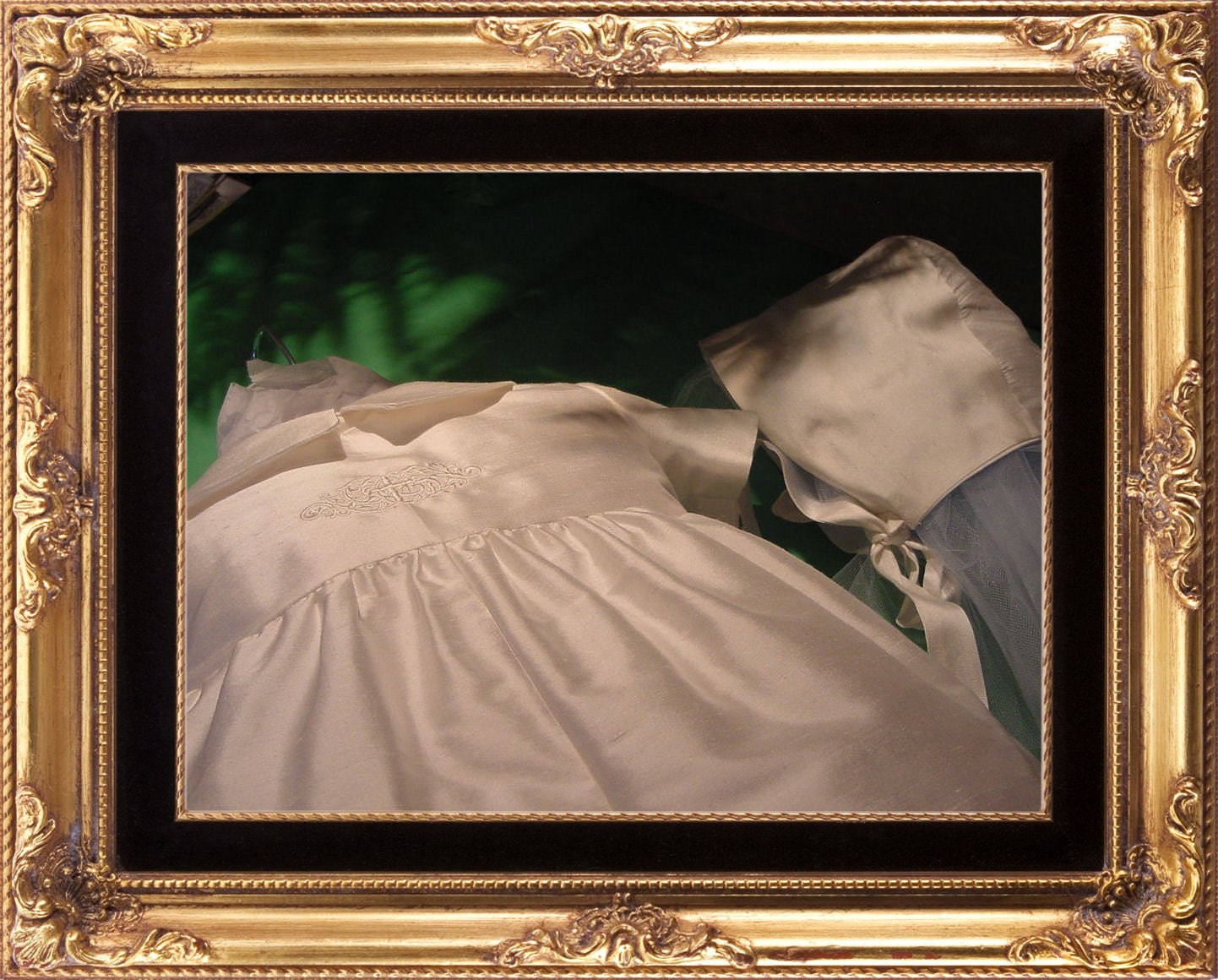 Christopher,  Antique White Silk Christening Suit & Cap